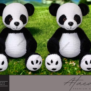 Panda Amigurumi Crochet Pattern Cute Panda Bear PDF Tutorial DIY Crochet Panda Guide 237 image 2