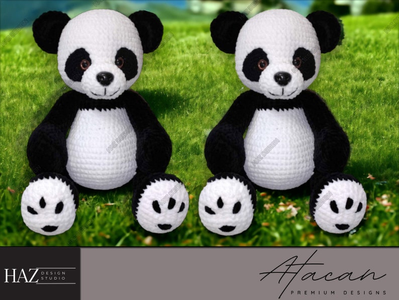 Panda Amigurumi Crochet Pattern Cute Panda Bear PDF Tutorial DIY Crochet Panda Guide 237 image 2