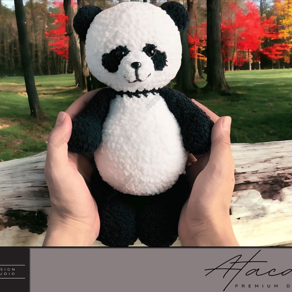 Handmade Crochet Panda Amigurumi Pattern - Instant PDF Guide Download 264