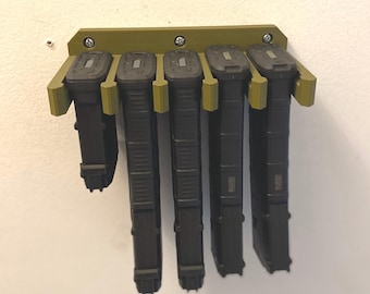 Wall Mount Magazine Holder PMag 5 Slot