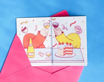 4er-Set Weihnachtskarten mit Umschlägen, Christmas Cards, Weihnachten verschiedene Motive Kartenset, Anlasskarten, Grußkarten, Klappkarten,