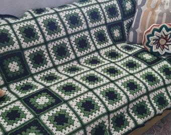 Vintage Hand Crocheted Blanket