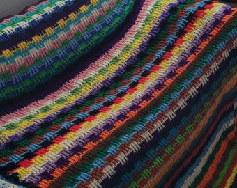 Vintage Hand Crocheted Blanket