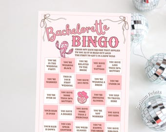 EVJF Bingo, enterrement de vie de jeune fille, EVJF, jeu imprimable de fête de mariage, activité Shower nuptiale, jeu à boire EVJF à télécharger
