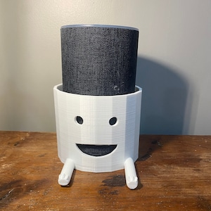 Cute Smiling Alexa and Phone Stand