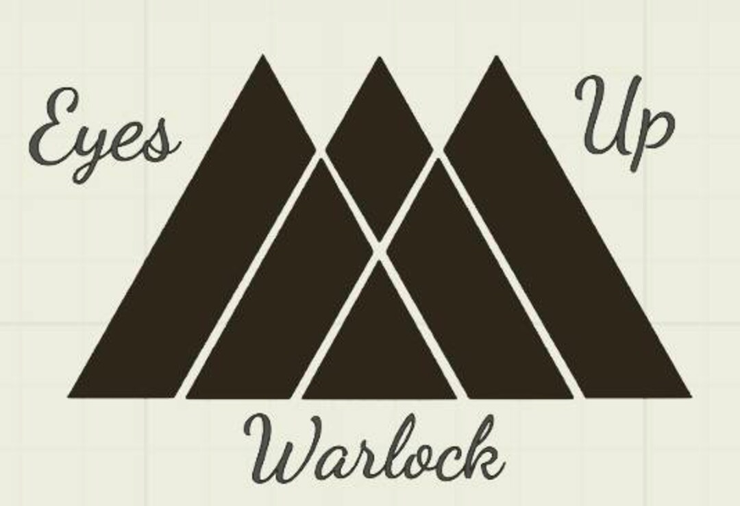 Warlock Eyes up Guardian Vinyl Decal Etsy
