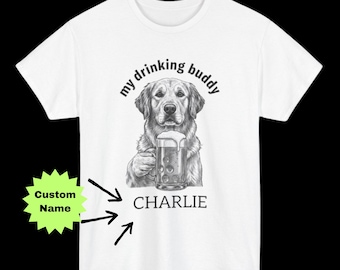 おもしろゴールデンレトリバービールTシャツ：犬好きへのギフト - Etsy