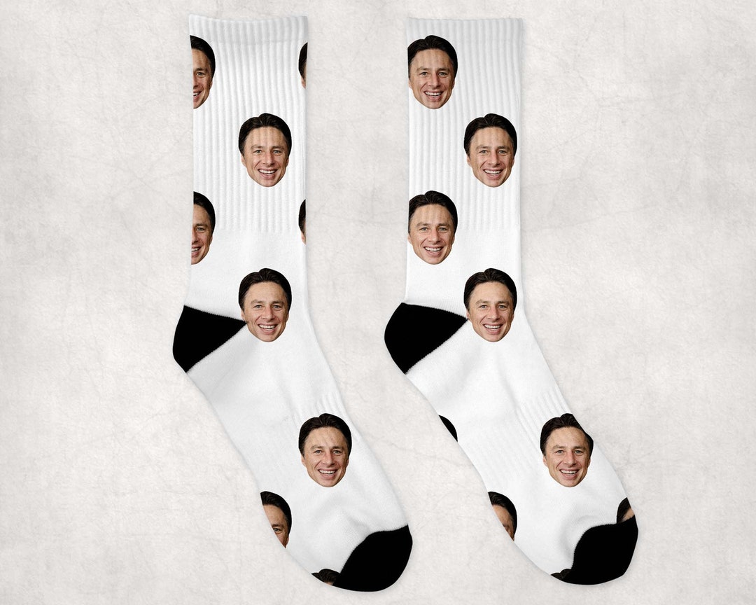 Zach Braff Socks | Celebrity Socks Gift Idea | Socks for Garden State Movie  Fans | Funny Socks Gift Idea | Custom Socks Gift Idea - Etsy, image size:1080x864