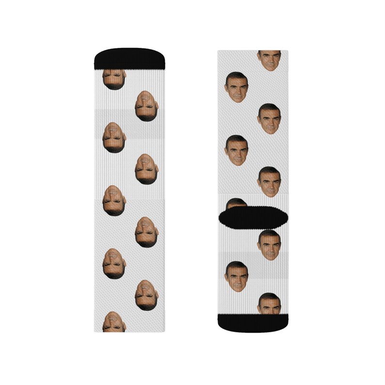 Sean Connery Socks | Celebrity Socks Gift Idea | Socks for Goldfinger Movie Fans | Funny Socks Gift Idea | Custom Socks Gift Idea image 8