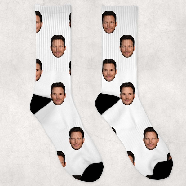 Chris Pratt Socks | Celebrity Socks Gift Idea | Socks for  Zero Dark Thirty Movie Fans | Funny Socks Gift Idea | Custom Socks Gift Idea