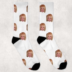 Dolly Parton Socks | Celebrity Socks Gift Idea | Socks for Steel Magnolias Movie Fans | Funny Socks Gift Idea | Custom Socks Gift Idea