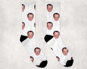 John C. Reilly Socks | Celebrity Socks Gift Idea | Socks for Boogie Nights Movie Fans | Funny Socks Gift Idea | Custom Socks Gift Idea