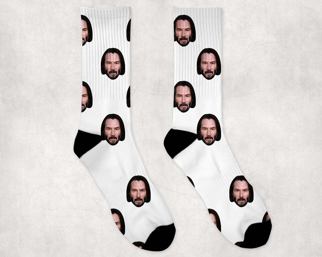 Keanu Reeves Socks | Celebrity Socks Gift Idea | Socks for John Wick ...