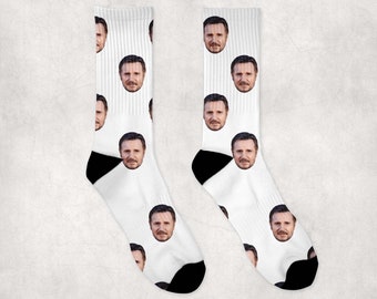 Liam Neeson Socks | Celebrity Socks Gift Idea | Socks for Schindler&#39;s List Movie Fans | Funny Socks Gift Idea | Custom Socks Gift Idea
