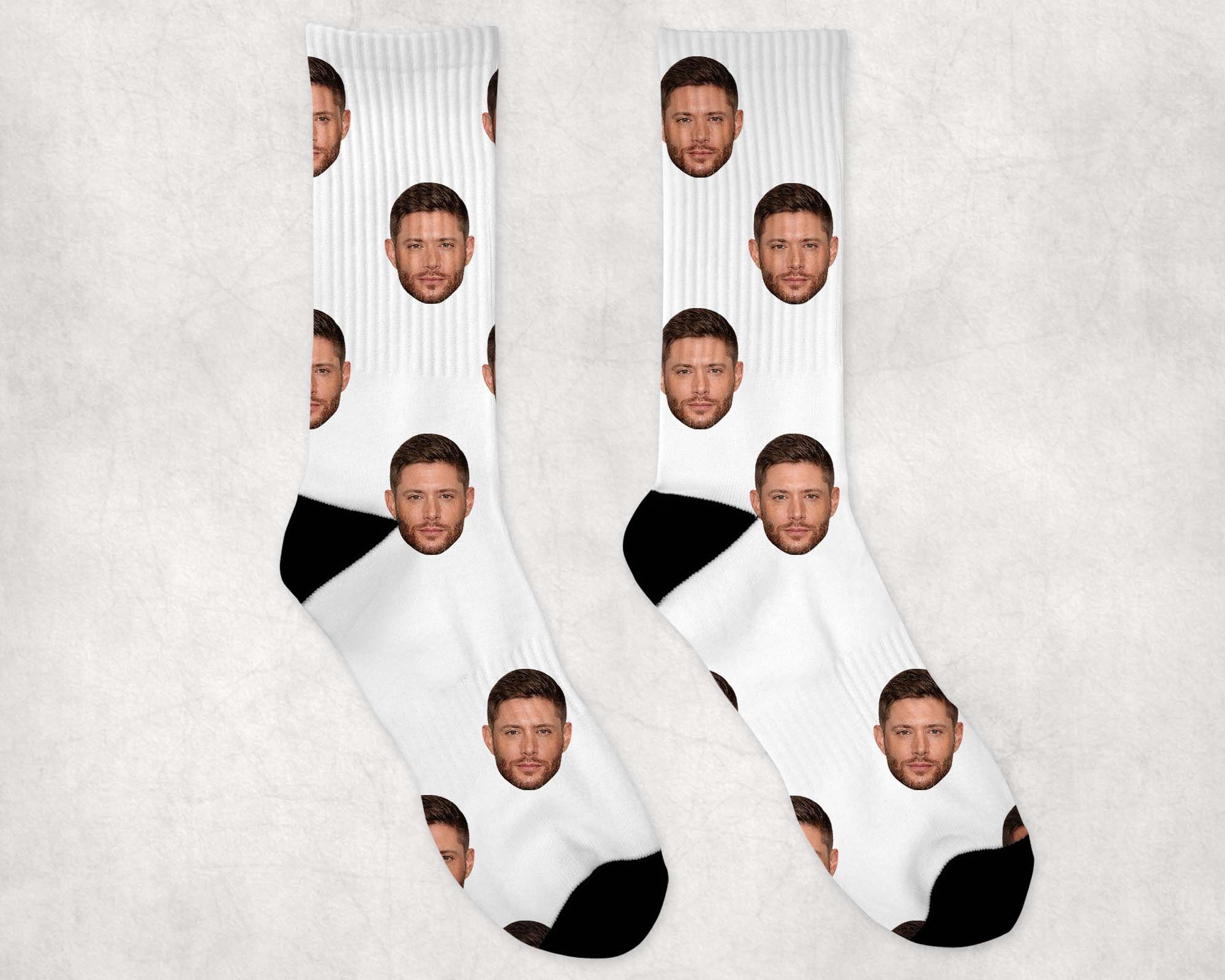 Jensen Ackles Socks | Celebrity Socks Gift Idea | Socks for Mr. Rhodes Movie Fans | Funny Socks Gift Idea | Custom Socks Gift Idea