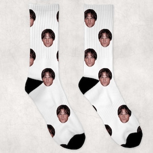 Jared Padalecki Socks | Celebrity Socks Gift Idea | Socks for Friday the 13th Movie Fans | Funny Socks Gift Idea | Custom Socks Gift Idea