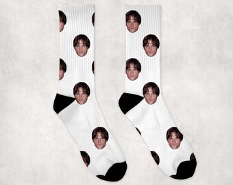 Jared Padalecki Socks | Celebrity Socks Gift Idea | Socks for Friday the 13th Movie Fans | Funny Socks Gift Idea | Custom Socks Gift Idea