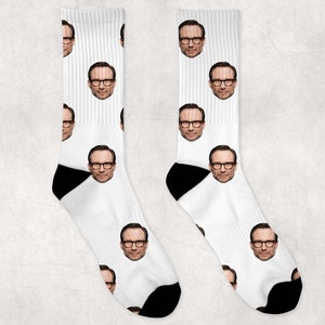 Christian Slater Socks | Celebrity Socks Gift Idea | Socks for True Romance Movie Fans | Funny Socks Gift Idea | Custom Socks Gift Idea