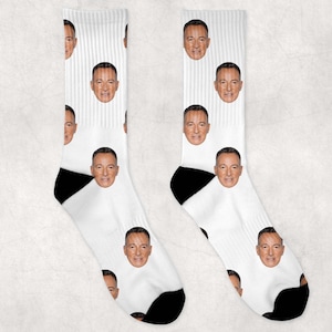 Bruce Springsteen Chaussettes | Idée cadeau de chaussettes de célébrités | Chaussettes pour les fans de Springsteen | Idée cadeau drôle de chaussettes | Idée Cadeau Chaussettes Personnalisées