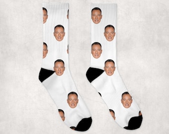 Bruce Springsteen Socks | Celebrity Socks Gift Idea | Socks for Springsteen Fans | Funny Socks Gift Idea | Custom Socks Gift Idea