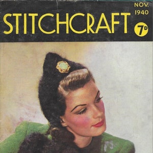 Stitchcraft Magazine November 1940 1940s Knitting Patterns