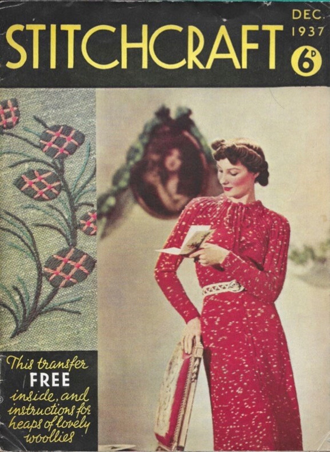 Stitchcraft Magazine December 1937 1930s Knitting Patterns - Etsy