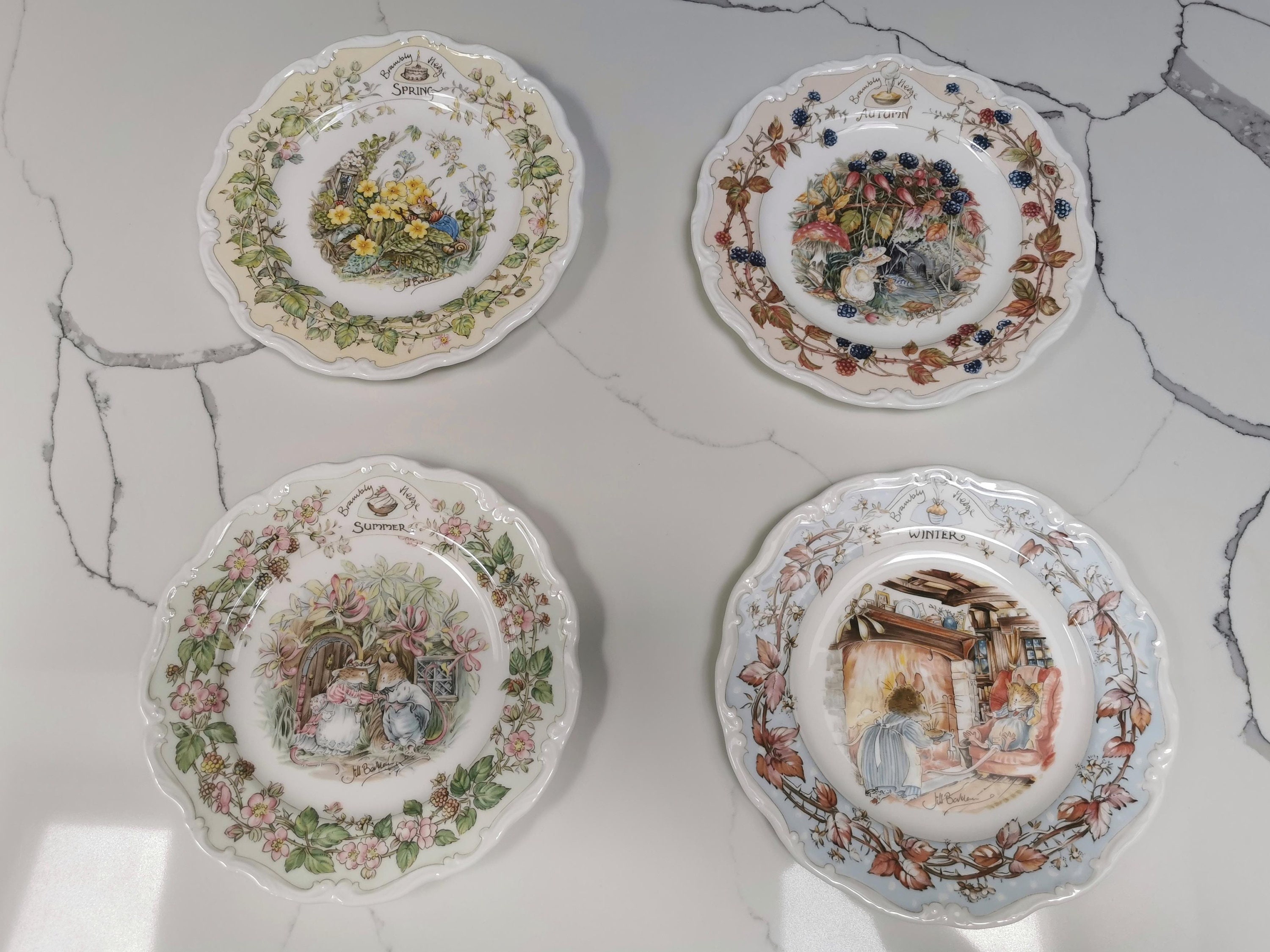 Royal DoultonJill Barklem 1982四季4枚セット