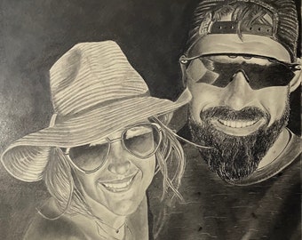 Custom graphite pencil drawings