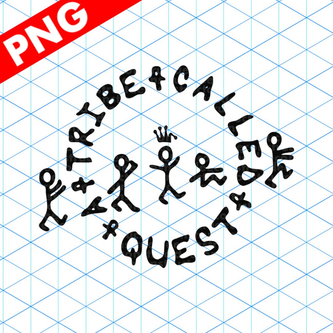 A Tribe Called Quest stick Figure Logo Hip Hop Vector Graphic Etsy