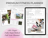 Luxury Fitness Digital Planner Made by a Fitness Coach | iPad Planner | Hyperlinked | Undated | Fitness Challenge | Goodnotes | Digital iPad