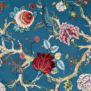 French floral fabric by the meter