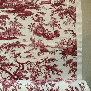 Toile de Jouy printed fabric