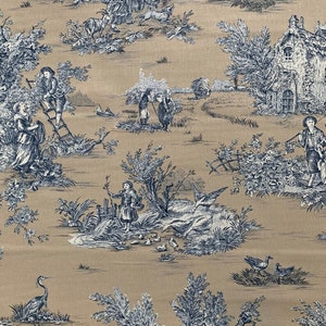 Toile de Jouy, French printed fabric, sold by the meter