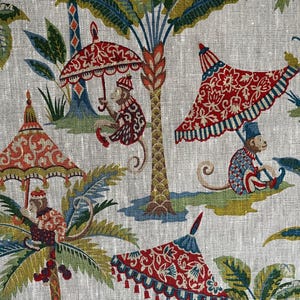 Tkanina lniana drukowana