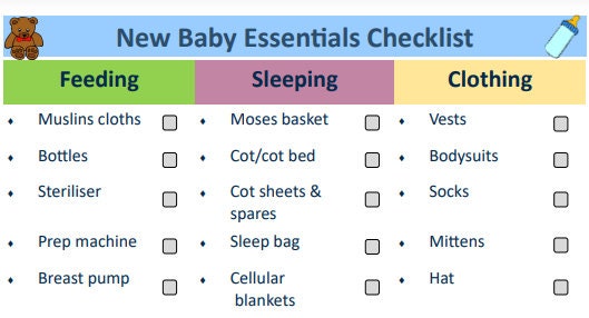 Baby Essentials Checklist - Etsy