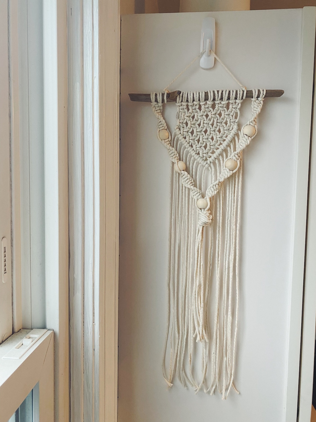Coastal Driftwood Macrame Wall Hanging/ Boho Wall Decor/ Beach House