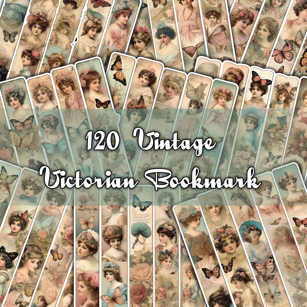 Vintage Victorian Printable Bookmark Printable Paper - Etsy