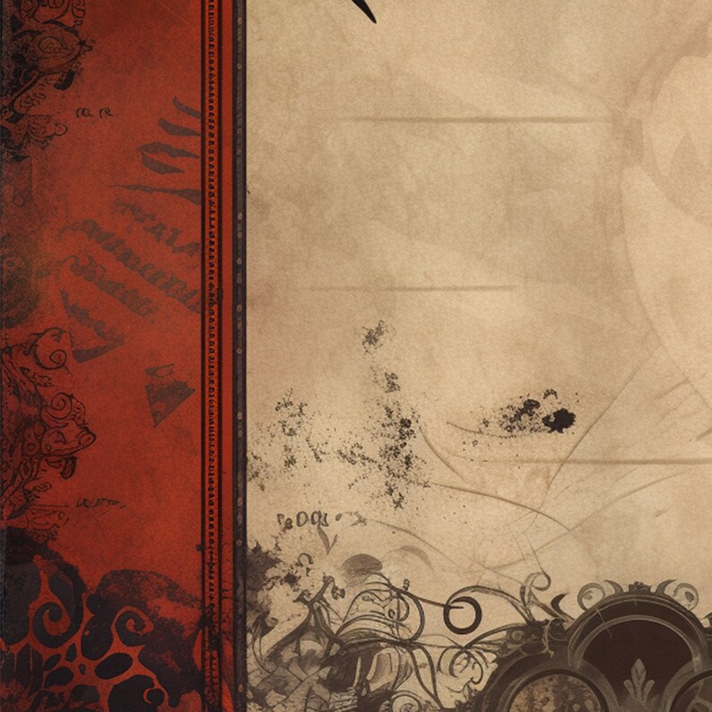 Gothic Junk Journal Pages , Digital Papers , Gothic Ephemera Pack ...