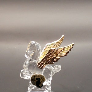 New Waterford Vintage Crystal Jewels Pegasus Winged Horse Retired