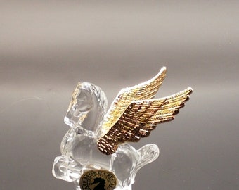 New Waterford Vintage Crystal Jewels Pegasus Winged Horse Retired