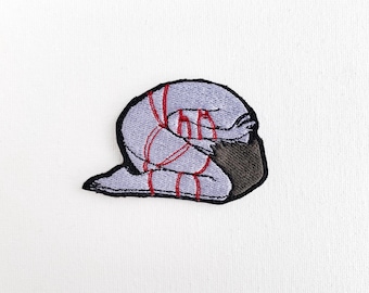Shibari Girl Patch, shibari patch, kinky patch, adult patches, 18+ patch, embroidered patch, sexy girl patch, fetish patches, morale patches
