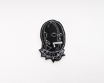 Kinky Mask Embroidered Patch, BDSM Morale Patch