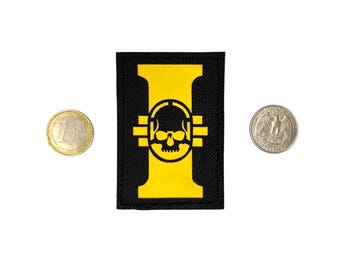 Laser Cut Skull Morale Patch: Military Insignia, Table Game Patch, Airsoft Patch, 40K Universe Patch, Skull Patch, War of Hammer Patch