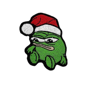 Parche de Apu Apustaja, parche de rana Pepe pequeña, parches bordados, parche de Peepo, parche de bebé Pepe, parches lindos de Pepe, parches de memes, parches de emoticones