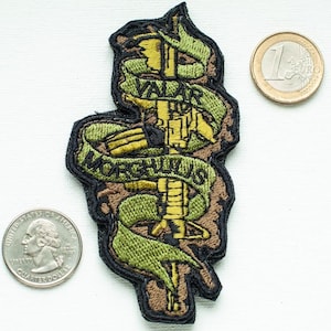 Valar Morghulis Embroidered Patches of Rifle, Morale Patches for Military, Airsoft and Paintball Enthusiasts, Custom Patches - Buy Now!