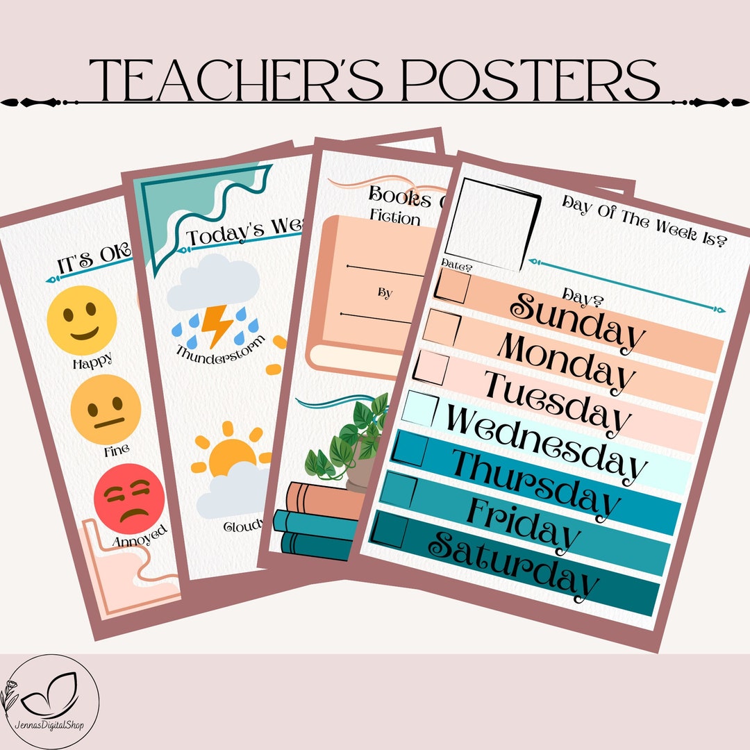 Teachers' Classroom Poster Prints - Etsy
