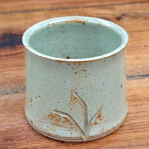 Teacup, handmade stoneware table glass, original creation, handmade ceramic cup, gift idea made in France, homemade enameling