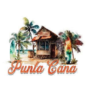 Punta Cana png, Punta Cana Vacation, 2023 png, Dominican Republic, png for sublimation, Family Tropical Trip