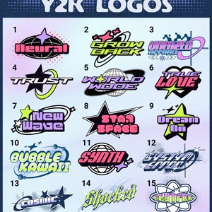 Custom Digital Y2K Logo, 2000s
