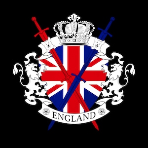 England Team Crest PNG , file format Instant Download English Flag